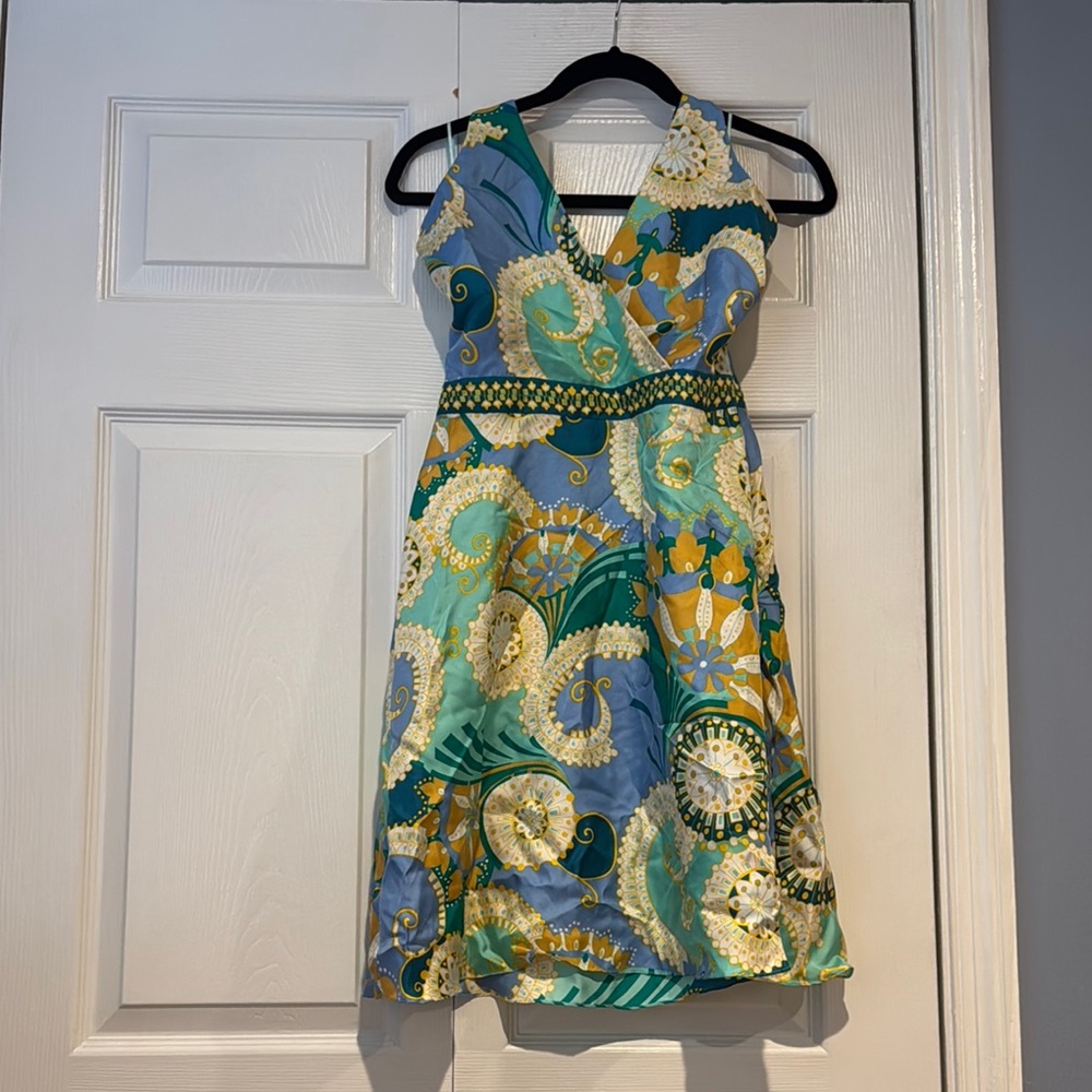 Tibi silk halter dress
